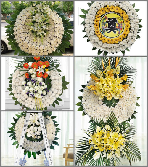 山东青岛即墨市灵山镇殷家辛庄村花圈速递